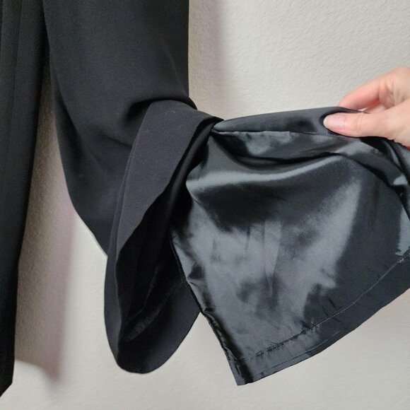 SALVATORE FERRAGAMO High Rise Wide Leg sleek dress slacks lined made in italy 8 - Picture 8 of 10